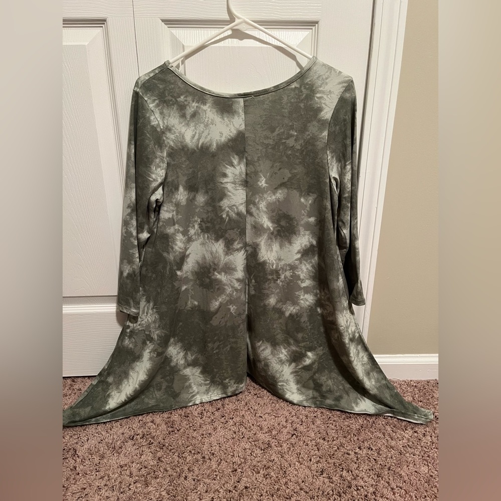 c’est la vie green tie dye shirt |‎ L - Picture 2 of 6